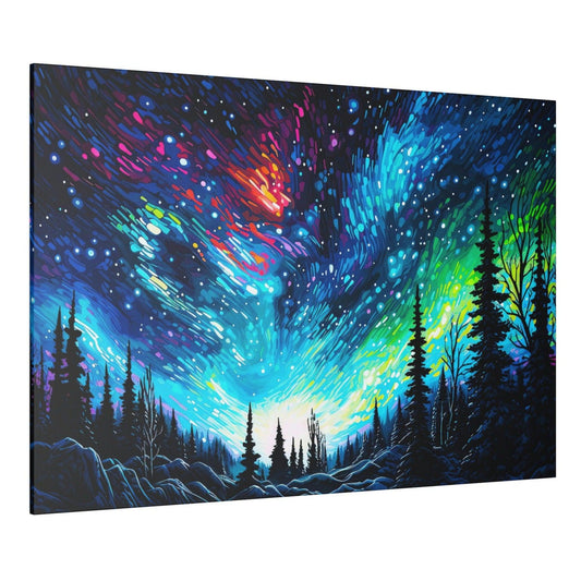 Northern Lights Aurora Borealis Matte Canvas, Stretched, 0.75"