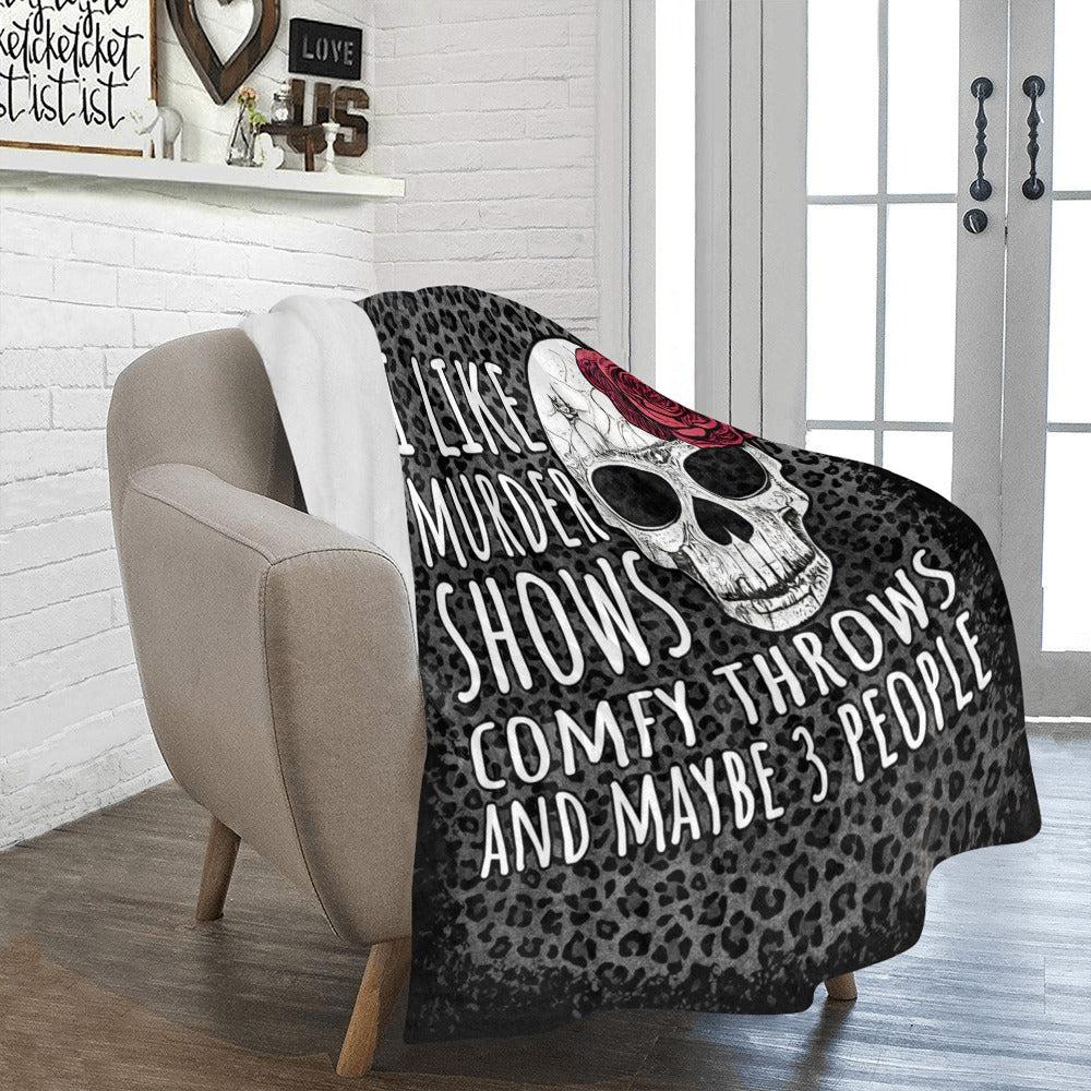 Murder Shows and Comfy Throws Gift for Women Ultra-Soft Micro Fleece Gift for Her Throw Blanket 50" x 60" One Size