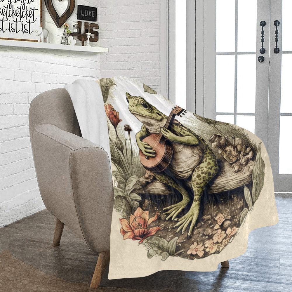 Cottagecore Frog Blanket Ultra-Soft Micro Fleece Blanket 50" x 60"