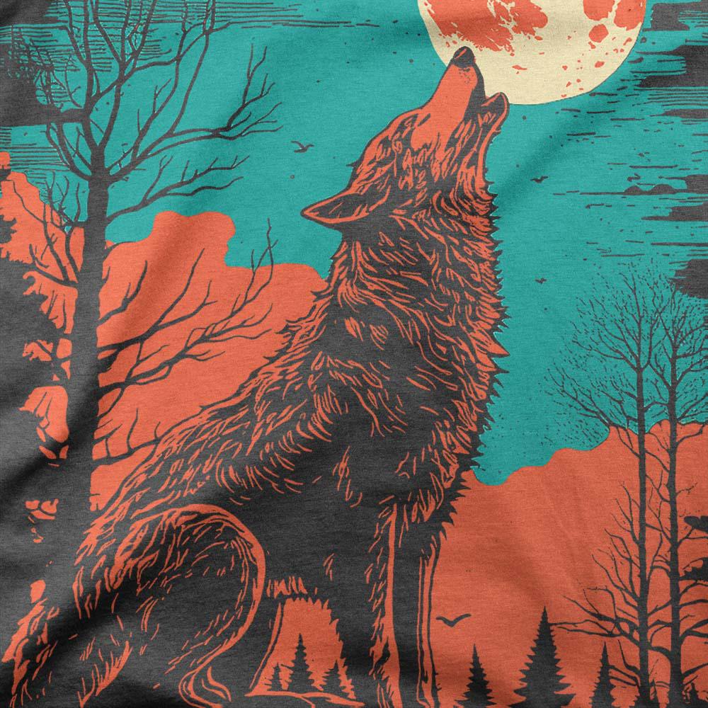 Harvest Moon Wolf Shirt Men's Graphic Tee
