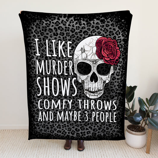 Murder Shows and Comfy Throws Gift for Women Ultra-Soft Micro Fleece Gift for Her Throw Blanket 50" x 60" One Size