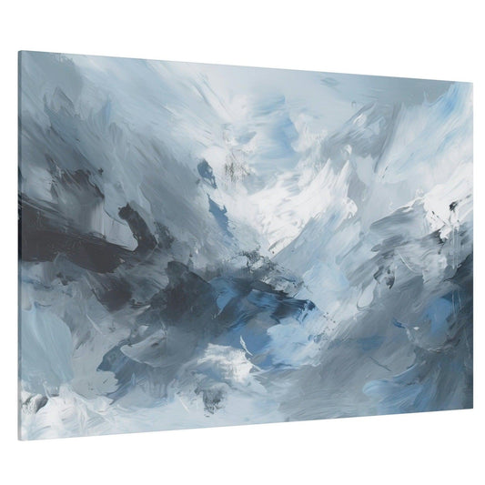 Blue and Grey Wall Art 2- Abstract Picture Canvas Print Wall Painting Modern Artwork Canvas Wall Art for Living Room Home Office Décor