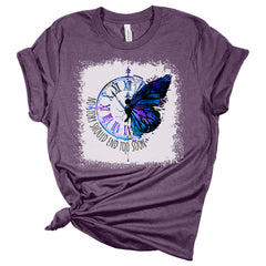 Suicide Prevention Shirt No Story Should End Mental Health Awareness Tshirt Butterfly Graphic Tees for Women