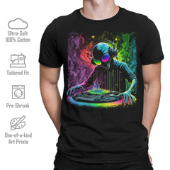DJ Spacetime Men's Graphic Print T-Shirt