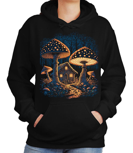 Y2k Hoodie Cottagecore Hoodies Mushroom Pulloverweaters Graphic Print Aesthetic Fairycore Clothing