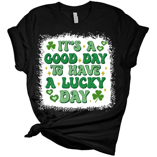 Have A Lucky Day Shirt St Patricks Day Shirt Bella Irish 80s Retro Shirts for Women