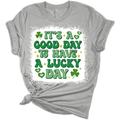 Have A Lucky Day Shirt St Patricks Day Shirt Bella Irish 80s Retro Shirts for Women