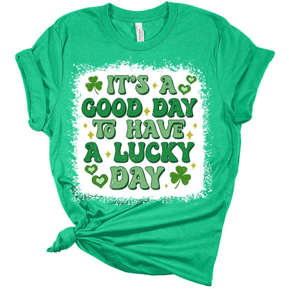 Have A Lucky Day Shirt St Patricks Day Shirt Bella Irish 80s Retro Shirts for Women