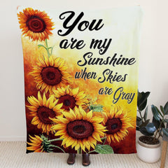 You Are My Sunshine Art Print Ultra-Soft Micro Fleece Large 60" x 80" Gift Blanket