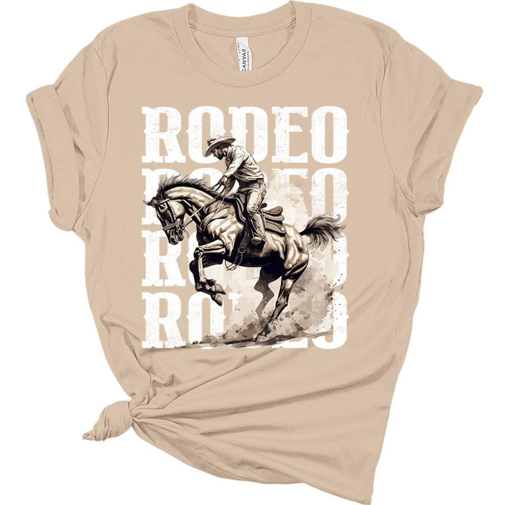 Rodeo Shirt Cute Country Short Sleeve Tops Cowgirl Graphic Tees Western Shirts For Women